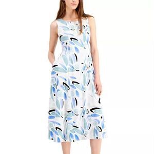 Alfani Printed Fit & Flare Dress